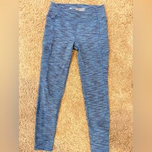 All In Motion blue space-dyed Fleece-lined Leggings Size L(10/12)